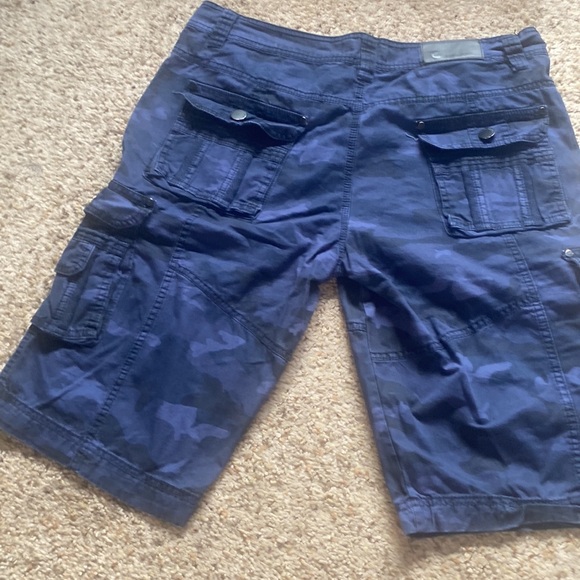 G-fried Denim Blue-Camo Cargo shorts - Picture 2 of 2